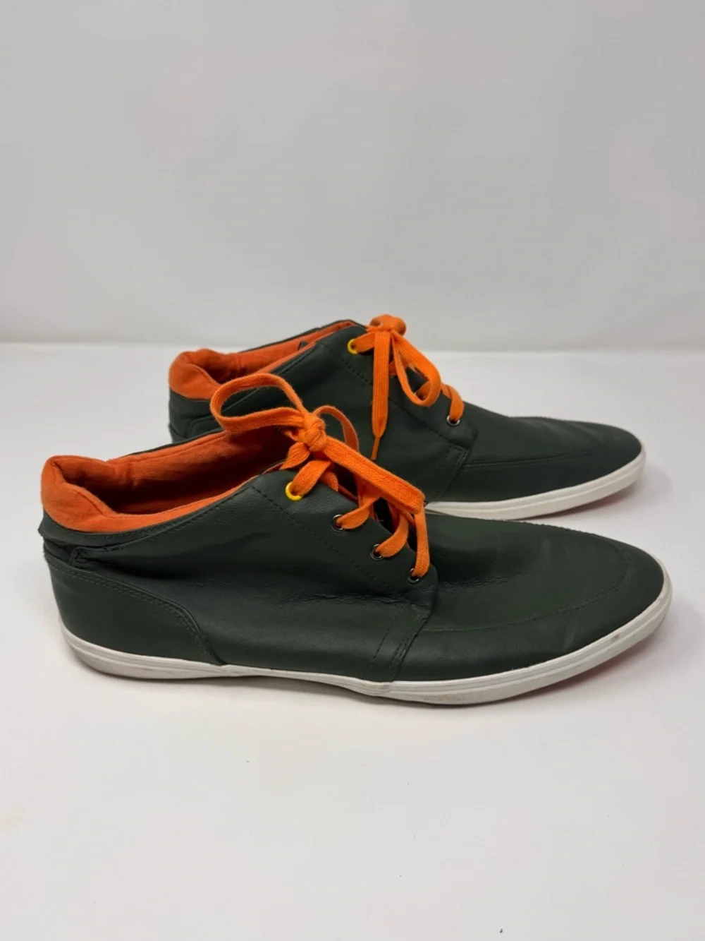Aldo dress shoes size 13, green orange, sneaker, casual, modern‎
